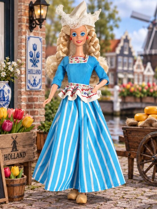 Barbie Other - 1993 Barbie Dolls of the World Dutch Netherlands Vintage Mattel Doll Outfit